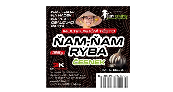 ŠON CHUNG - Inovativní těsto Ňam-Ňam Ryba Česnek 135 g