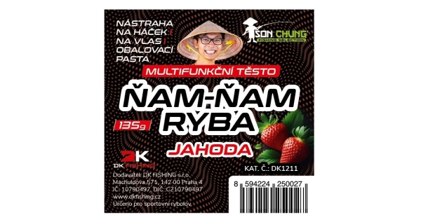 ŠON CHUNG - Inovativní těsto Ňam-Ňam Ryba Jahoda 135 g