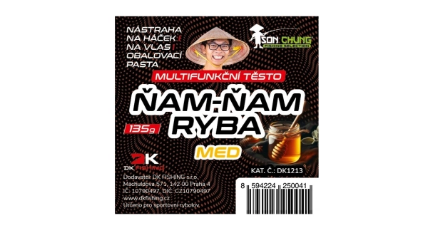 ŠON CHUNG - Inovativní těsto Ňam-Ňam Ryba Med 135 g