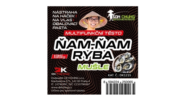 ŠON CHUNG - Inovativní těsto Ňam-Ňam Ryba Mušle 135 g