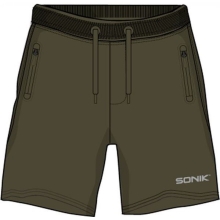SONIK - Kraťasy Green Fleece Shorts vel. 2XL