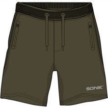 SONIK - Kraťasy Green Fleece Shorts vel. L