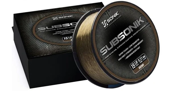 SONIK - Vlasec Subsonik Brown 0,28 mm 12 lb 1200 m