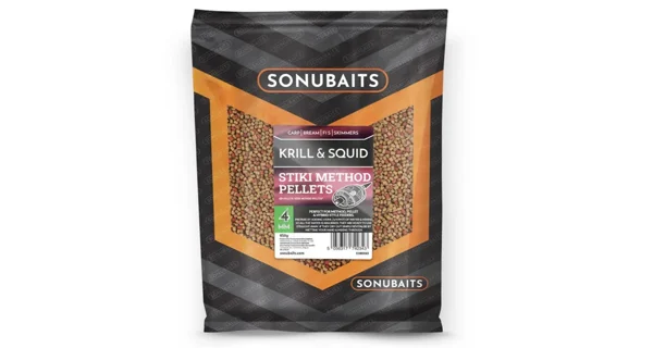 SONUBAITS - Pelety Stiki Method Pellets Krill & Squid 4 mm 650 g