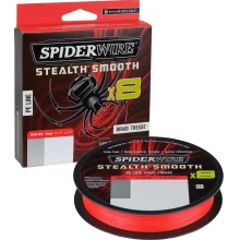 SPIDERWIRE - Pletená šňůra Stealth Smooth8 Červená 0,09 mm 7,5 kg 150 m