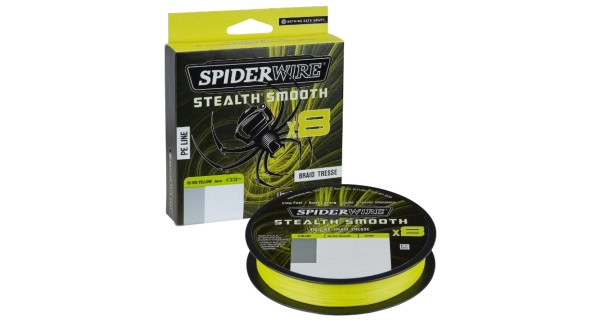 SPIDERWIRE - Pletená šňůra Stealth Smooth8 Žlutá 0,07 mm 6 kg 150 m