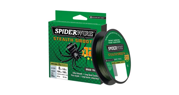 SPIDERWIRE - Šňůra Stealth Smooth 12 zelená 150 m 0,06 mm 5,4 kg
