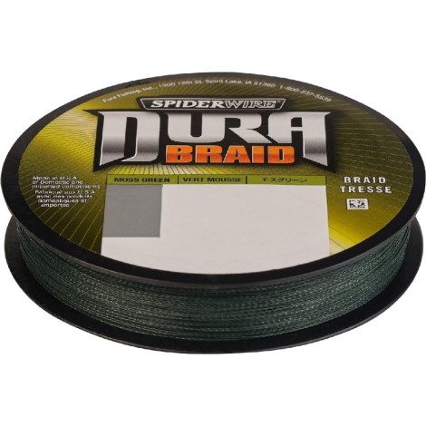 SPIDERWIRE - Splétaná šňůra Dura Braid Moss Green 0,28 mm 22,5 kg 135 m