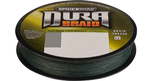 SPIDERWIRE - Splétaná šňůra Dura Braid Moss Green 0,41 mm 42 kg 275 m