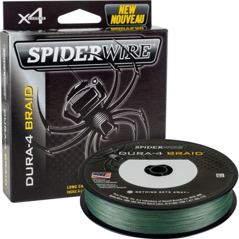 SPIDERWIRE - Splétaná šňůra Dura4 Green 0,17 mm 15 kg 300 m