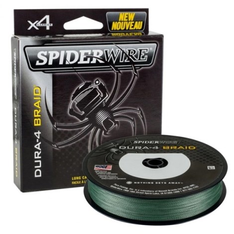 SPIDERWIRE - Splétaná šňůra Dura4 Green 0,40 mm 45 kg 150 m