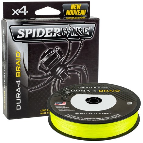 SPIDERWIRE - Splétaná šňůra Dura4 Yellow 0,12 mm 10,5 kg 150 m