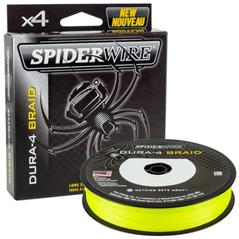 SPIDERWIRE - Splétaná šňůra Dura4 Yellow 0,25 mm 23,2 kg 300 m