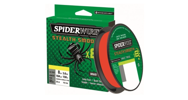 SPIDERWIRE - Splétaná šňůra Stealth Smooth 8 Červená 0,15 mm 16,5 kg 300 m