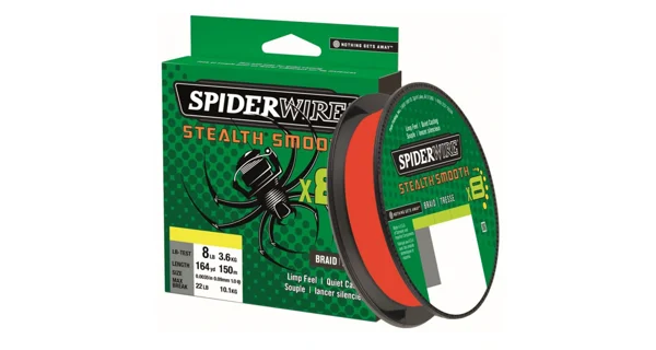 SPIDERWIRE - Splétaná šňůra Stealth Smooth 8 Červená 0,23 mm 23,6 kg 150 m