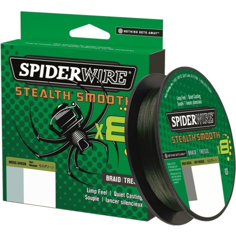 SPIDERWIRE - Splétaná šňůra Stealth Smooth 8 Zelená 0,07 mm 6 kg 150 m