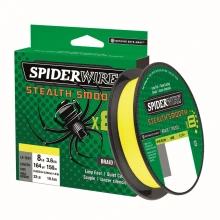 SPIDERWIRE - Splétaná šňůra Stealth Smooth 8 Žlutá 0,09 mm 7,5 kg 150 m