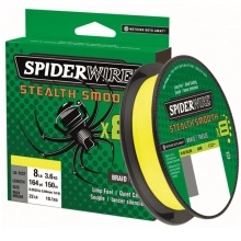 SPIDERWIRE - Splétaná šňůra Stealth Smooth 8 Žlutá 0,09 mm 7,5 kg 150 m