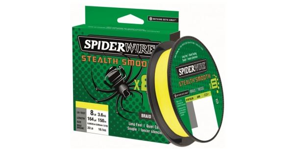 SPIDERWIRE - Splétaná šňůra Stealth Smooth 8 Žlutá 0,19 mm 18 kg 300 m