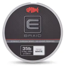 SPOMB - Splétaná plovoucí šňůra E Braid White 0,26 mm 35 lb 200 m