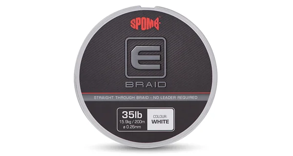SPOMB - Splétaná plovoucí šňůra E Braid White 0,26 mm 35 lb 200 m