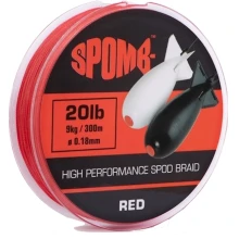 SPOMB - Spodová šňůra Braid Červená 0,18 mm 9 kg 300 m