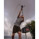 SPOMB - Ujímaný šokový vlasec Tapered Braided Leaders 50-20 lb 3x10 m Černý