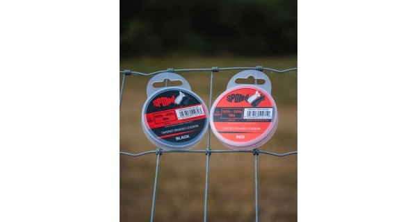 SPOMB - Ujímaný šokový vlasec Tapered Braided Leaders 50-20 lb 3x10 m Černý