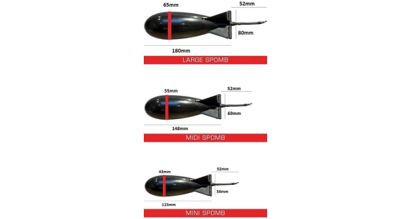 SPOMB - Zakrmovací raketa Midi Bait Rocket bílá