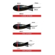 SPOMB - Zakrmovací raketa Midi Bait Rocket černá