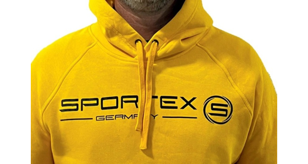 SPORTEX - Mikina s kapucí žlutá vel. 2XL