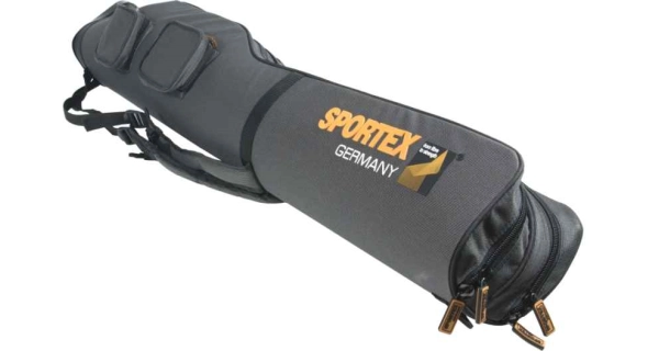 SPORTEX - Pouzdro dvoukomorové pro 2-4 pruty V šedé 150 cm