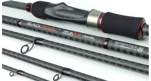 SPORTEX - Přívlačový prut Black Pearl MAXX Travel 2,4 m 40 g 4 díl