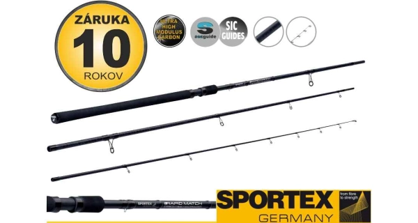 SPORTEX - Prut Rapid Match 3,9 m 8-20 g 3 díly