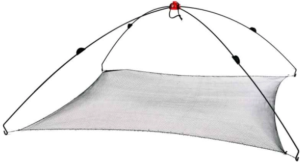 SPORTS - Čeřen na nástražní rybky se síťkou 1x1 m