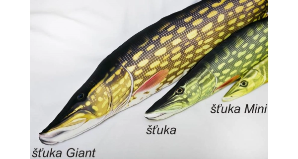SPORTS - Dekorační polštář Štika 110 cm