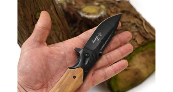 SPORTS - Dřevěný skládací nůž Fury 21,5 cm