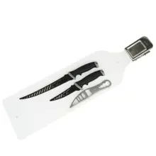 SPORTS - Filetovací set Nůž 10 cm + nůž filetovací 19 cm + škrabka a deska
