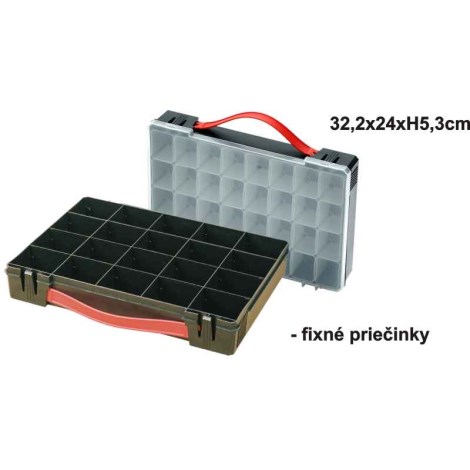 SPORTS - Krabička Mini box 32,2 X 24 X 5,3 - variab. přihrádky posuvné priehradky
