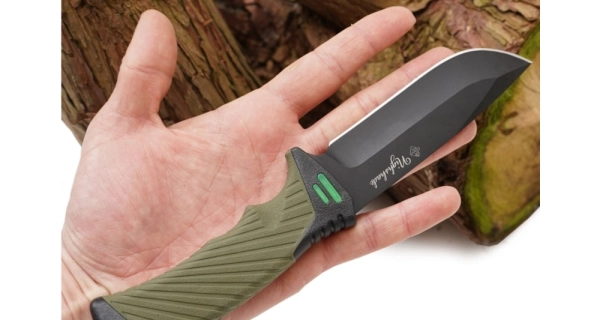 SPORTS - Nůž Nighshade olivový s pouzdrem 25 cm + podpalovač