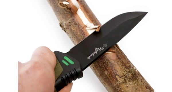 SPORTS - Nůž Nighshade olivový s pouzdrem 25 cm + podpalovač