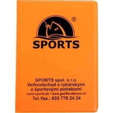 SPORTS - Obal na rybářské doklady oranžový