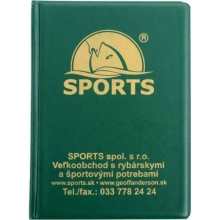 SPORTS - Obal na rybářské doklady zelený
