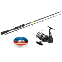 SPORTS - Prut Sportex Black Pearl GT-3 2,7 m 60 g + Naviják Shimano Aero BB C3000 + silon
