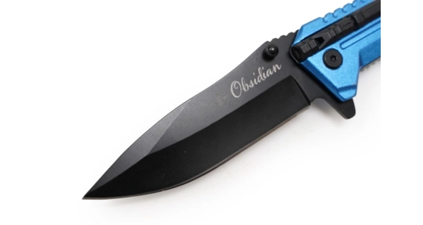 SPORTS - Skládací nůž Obsidian Modrý 22 cm + podpalovač