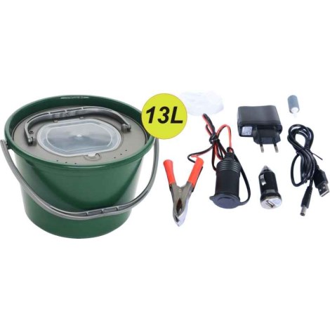 SPORTS - Vzduchovací motorek AA/USB/230V + Řízkovnice 13 l