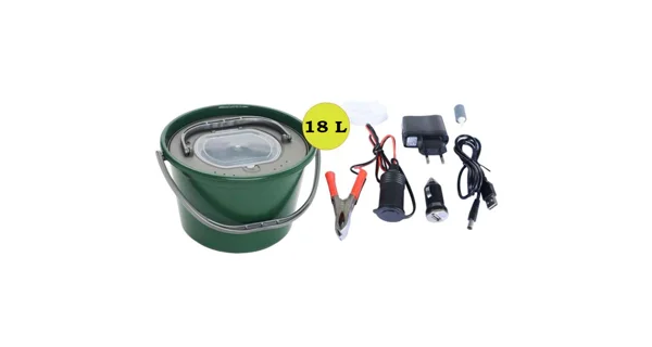 SPORTS - Vzduchovací motorek AA/USB/230V + Řízkovnice 18 l