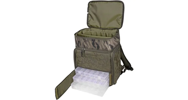 SPRO - Batoh s chladicí přihrádkou Double Camouflage Deadbait Backpack