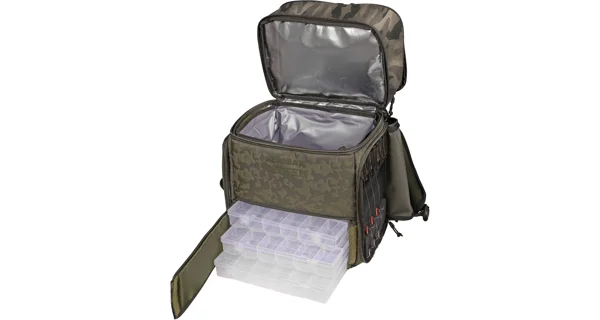 SPRO - Batoh s chladicí přihrádkou Double Camouflage Deadbait Backpack