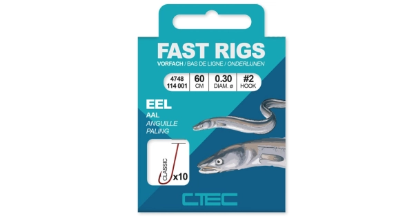 SPRO - Hotový návazec na úhoře C-Tec Eel 60 cm 0,22 mm vel. 6 10 ks